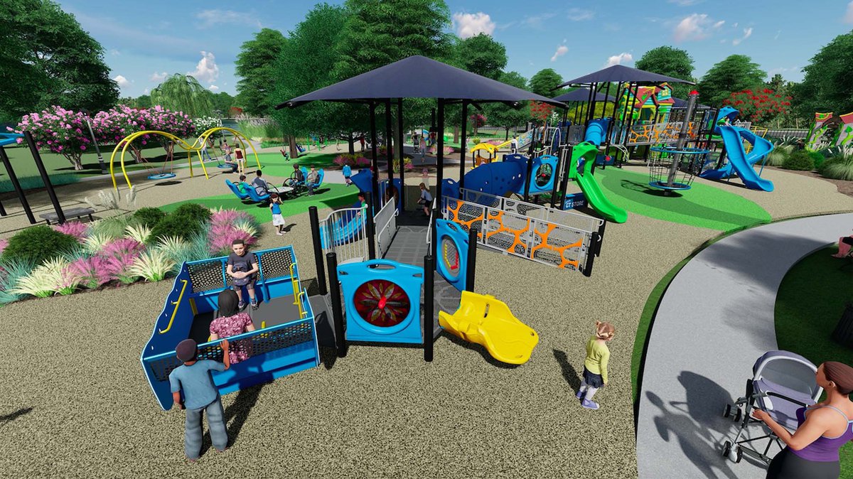 Hoover breaks ground for inclusive playground, splash pad at Met